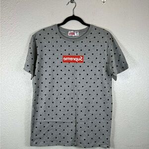 Comme des Garcons Gray Polka Dot T-Shirt